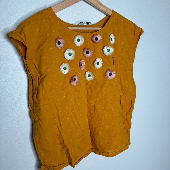 Madewell Embroidered Sunflower Top medium - Picture 3 of 7